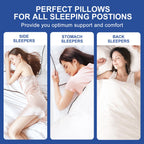 CHOKIT Premium Pillows Set of 2, Fluffy and Supportive 7D Down Alternative Bed Pillows, Luxury Soft Hotel Quality Gusseted Pillow for Side Back Stomach Sleepers, Relief Neck Head and Shoulder Pain